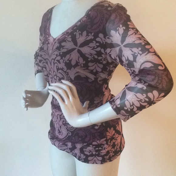 INC V-neck fitted top - Picture 8 of 8